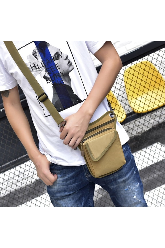 Outdoor Tactics Multi-functional Shoulder Messenger Bag,Brown Digital