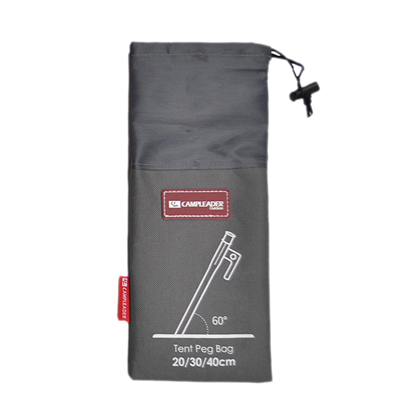 Outdoor Tent Pegs Nails Stake Storage Bag Heavy Duty Nylon Sack Pouch