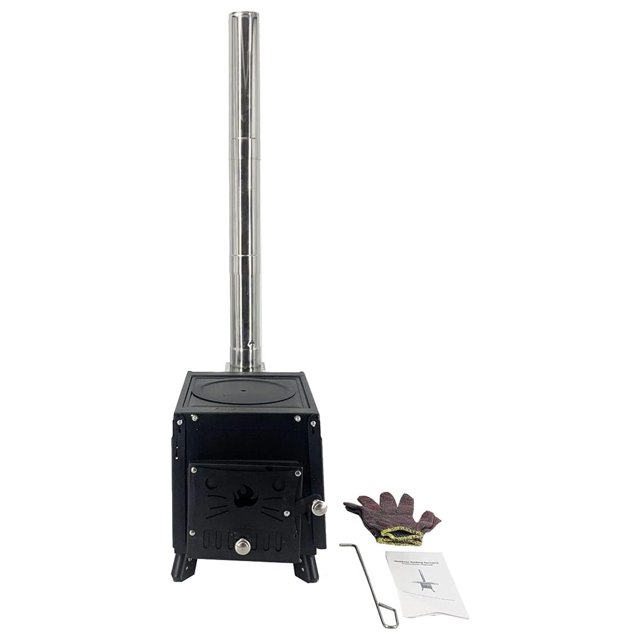 Outdoor Tent Portable Wood Burning Stove Heating Burner Stove Small