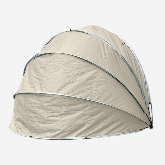 Outdoor Tent Storage, Bicycle Storage Tent & Garden Tools Shelter, Lightweight & Portable (Khaki)