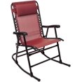 thumbnail image 1 of Outdoor Textilene Zero Gravity Folding Lounge Rocker with Pillow, Red, 1 of 7