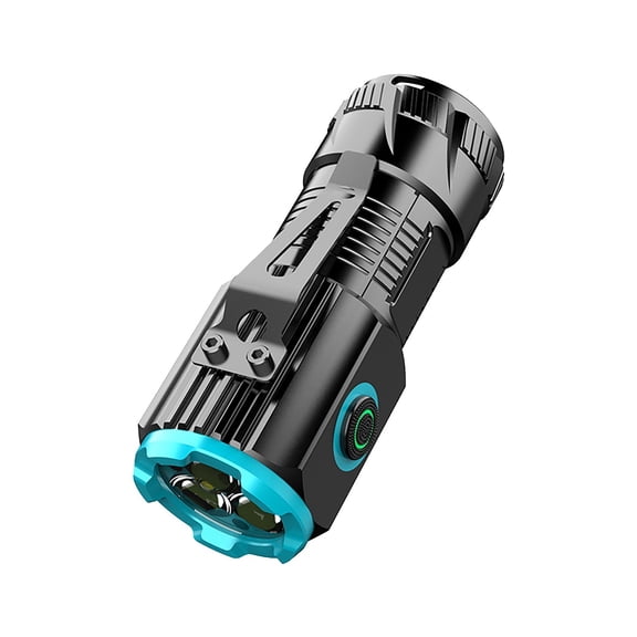 Outdoor Three Eye Aluminum Alloy Cap Small Steel Function Type C Portable Flashlight for Hiking and Camping
