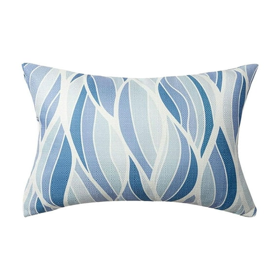 Outdoor Throw Pillow 11×16 Inch, Zigzag Pattern Striped Throw Pillow, Decorative Outdoor Couch Pillow for Cushion Patio Porch Farmhouse Garden Balcony