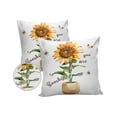 thumbnail image 1 of Outdoor Throw Pillow Cover Farm Watercolor Sunflowers in Vase Waterproof Cushion Covers 2 Pack You Are My Sunshine Pillow Cases Home Decoration for Patio Garden Couch Sofa, 1 of 6