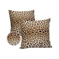 thumbnail image 1 of Outdoor Throw Pillow Cover Forest Animals Leopard Skin Print Waterproof Cushion Covers 2 Pack Wildlife Texture Pillow Cases Home Decoration for Patio Garden Couch Sofa, 1 of 6