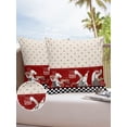 thumbnail image 1 of Outdoor Throw Pillow Cover Funny Chef Cooking Gourmet Waterproof Cushion Covers 2 Pack Abstract Floral Texture and Grid Pillow Cases Home Decoration for Patio Garden Couch Sofa, 1 of 7