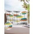 thumbnail image 1 of Outdoor Throw Pillow Cover Mid-Century Abstract Ellipse Line Waterproof Cushion Covers 2 Pack Color Block on White Pillow Cases Home Decoration for Patio Garden Couch Sofa, 1 of 7
