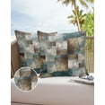 thumbnail image 1 of Outdoor Throw Pillow Cover Modern Abstract Superposition Waterproof Cushion Covers 2 Pack Cloudy Misty Splice Texture Pillow Cases Home Decoration for Patio Garden Couch Sofa, 1 of 7