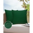 thumbnail image 1 of Outdoor Throw Pillow Cover Modern Minimalism Hunter Green Waterproof Cushion Covers 2 Pack St Patricks Olive Green Pillow Cases Home Decoration for Patio Garden Couch Sofa, 1 of 7