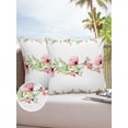thumbnail image 1 of Outdoor Throw Pillow Cover Poppy Flowers Branch and Butterfly Waterproof Cushion Covers 2 Pack Watercolor Florals on White Pillow Cases Home Decoration for Patio Garden Couch Sofa, 1 of 7