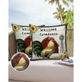 thumbnail image 1 of Outdoor Throw Pillow Cover Rooster Sunflowers and Windmill Waterproof Cushion Covers 2 Pack Farmhouse Vintage Wood Board Pillow Cases Home Decoration for Patio Garden Couch Sofa, 1 of 7