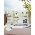 thumbnail image 1 of Outdoor Throw Pillow Cover Simple Drawn Dry Wash Fold Repeat Waterproof Cushion Covers 2 Pack Laundry Room Ombre Pillow Cases Home Decoration for Patio Garden Couch Sofa, 1 of 7