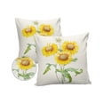 thumbnail image 1 of Outdoor Throw Pillow Cover Watercolor Blooming Yellow Sunflower Waterproof Cushion Covers 2 Pack Spring Floral Pillow Cases Home Decoration for Patio Garden Couch Sofa, 1 of 6
