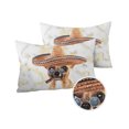 thumbnail image 1 of Outdoor Throw Pillow Cover Watercolor Cute Chihuahua Dog Animals Cowboy Hat Waterproof Cushion Covers 2 Pack Marble Stone Texture Pillow Cases Home Decoration for Patio Garden Couch Sofa, 1 of 6