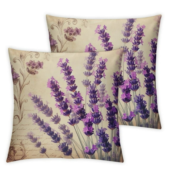 Outdoor Throw Pillow Cover Waterproof Cushion Pack Old Newspaper Pillow Cases Home Decoration for Patio Garden Couch Sofa