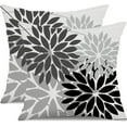 thumbnail image 1 of Outdoor Throw Pillow Covers 16x16 Inch Set of 2 Waterproof Spring Summer Geometric Elegant Black Grey Outdoor Pillow Covers for Patio Funiture Garden Couch 158X16, 1 of 6