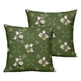 thumbnail image 1 of Outdoor Throw Pillow Covers 16x16 Inch Waterproof Spring Summer Green Classical Floral Outdoor Pillow Covers for Patio Funiture Garden Couch, 1 of 7
