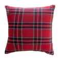 thumbnail image 1 of Outdoor Throw Pillow Covers, Cushion Case for Couch, Red White Checkered Tartan Pattern, Washable Nylon Spandex Material, 45x45cm, Hidden Zipper Closure, Soft Durable Decorative Cushion Cover, 1 of 7