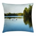 thumbnail image 1 of Outdoor Throw Pillow Cushion Cover, View from Carate Urio Town Lake Como Alps Italy Panorama European Rural Countryside, Decorative Square Accent Pillow Case, 24 X 24 Inches, Blue Green, by Ambesonne, 1 of 2