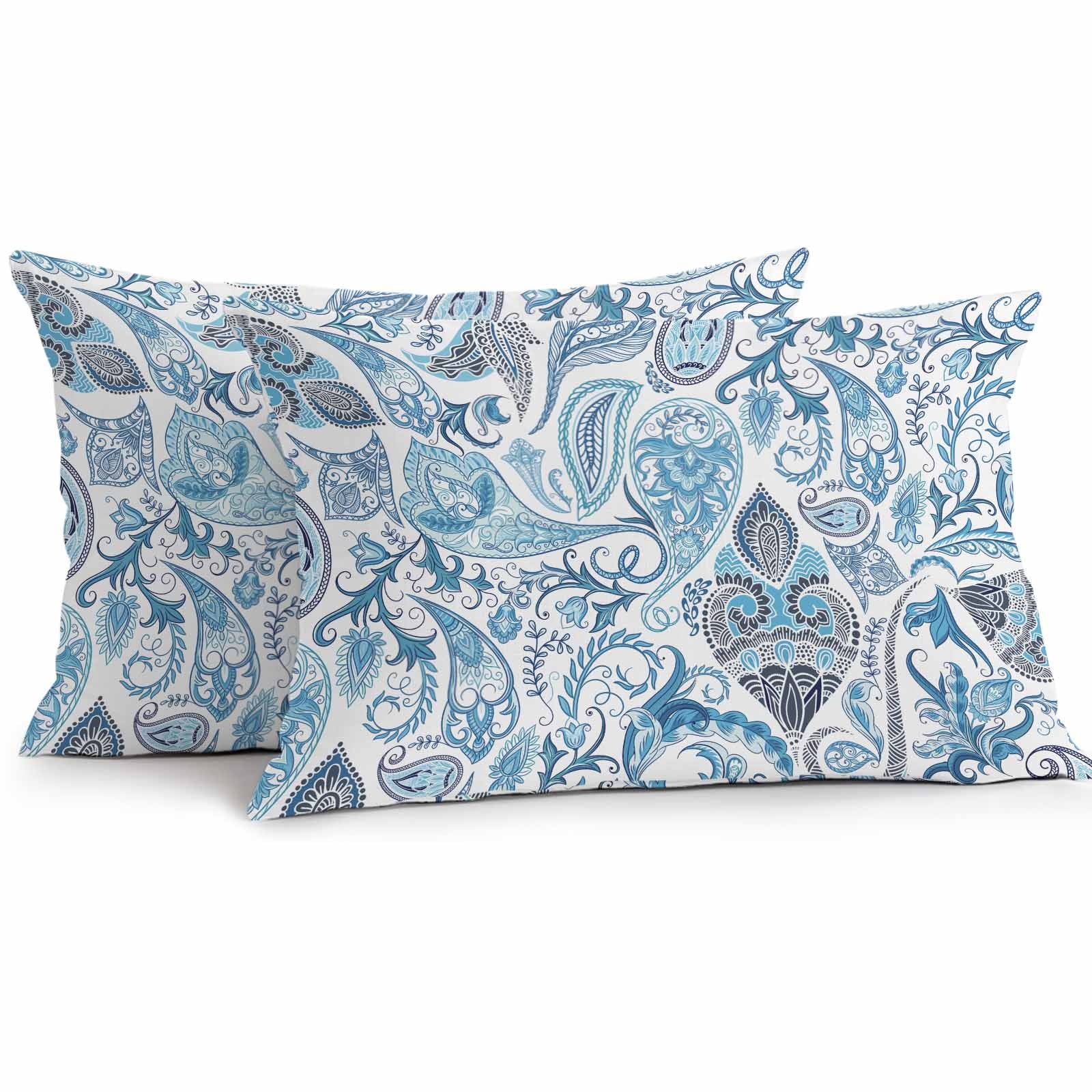 Outdoor Throw Pillows Covers 12X20 Set of 2 Waterproof Retro Abstract