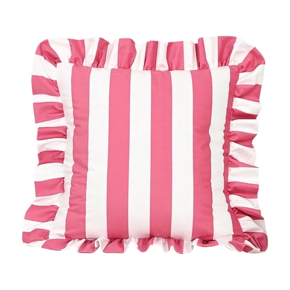 Outdoor Throw Pillows, Velvet Decorative Pillows, Ruffled Decorative Pillows (with filling), Perfect for Sofas, Bedrooms, and Living Rooms—Soft Home Textile Accessories