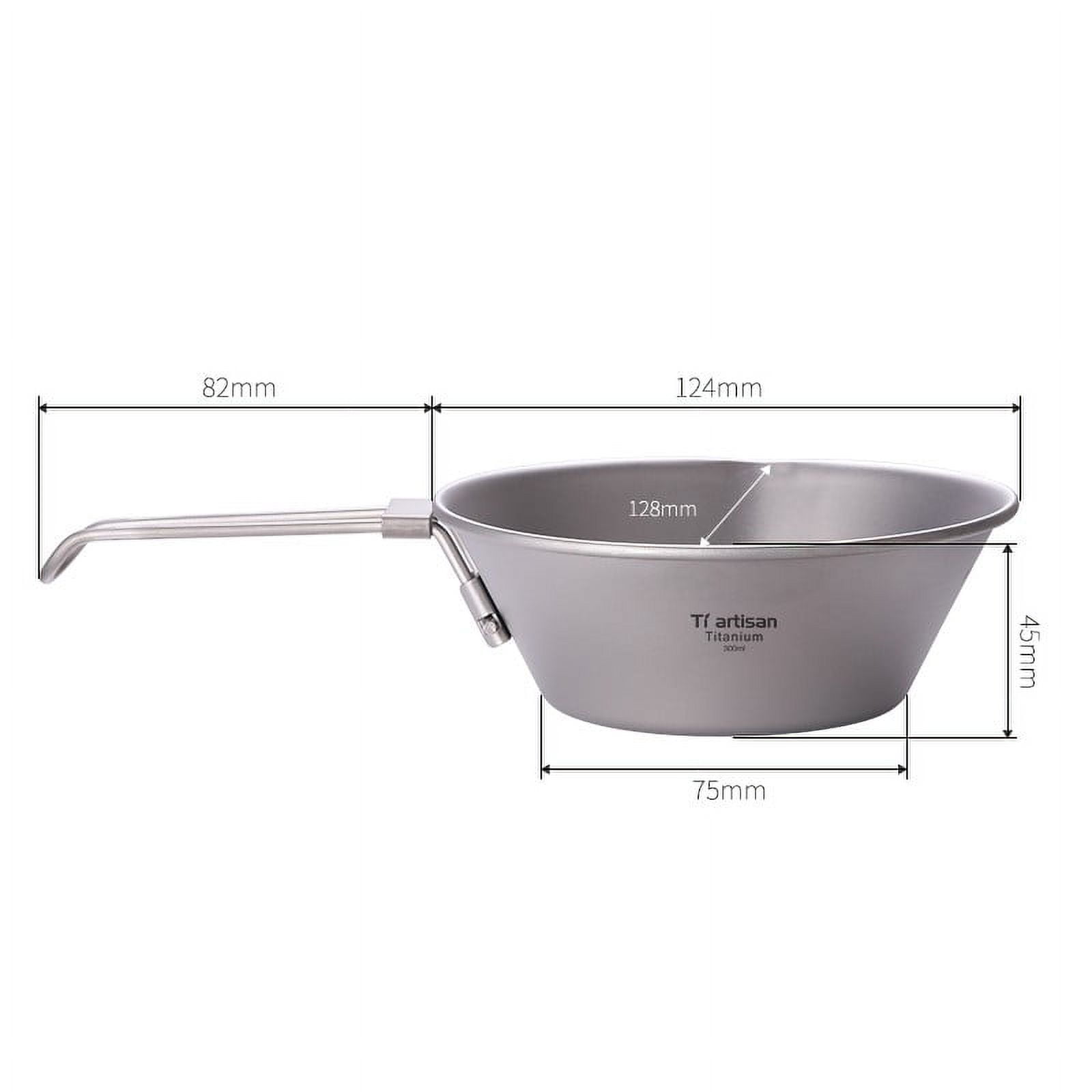 Outdoor Titanium Sierra Cup Ultralight Foldable Camping Bowls Pot For