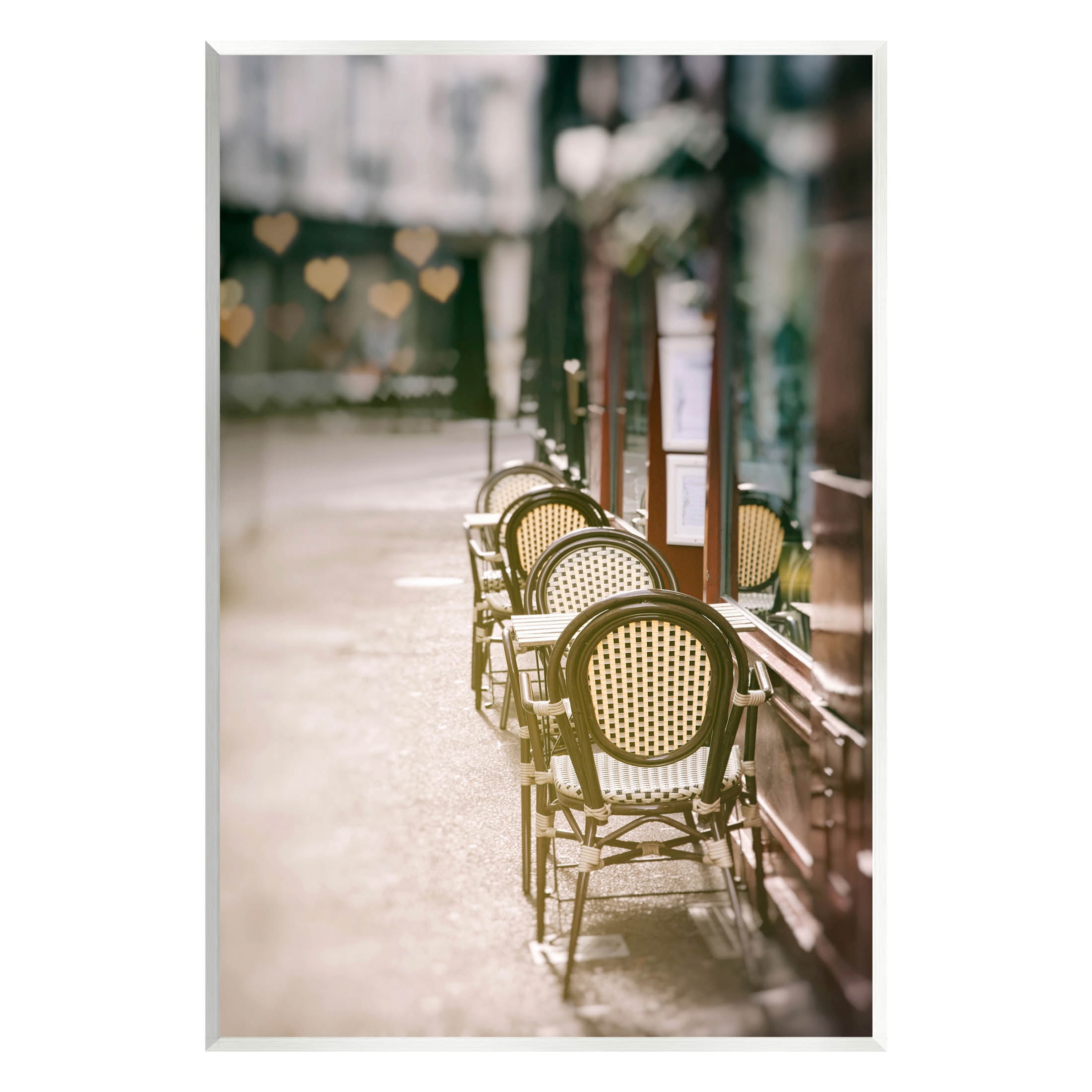 Outdoor Town Cafe Seats Town & City Photograph Unframed Art Print Wall Art