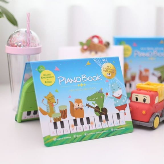 Outdoor Toy, Toddler Girls Gifts Toys Ages 3-5 - Piano Book Educational Musical Toys For Kids 3 4 5 6 Years Old Learning Birthday For 1-3 2-4