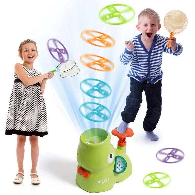Outdoor Toys for Kids Ages 4-8, Outside Elephant Flying Disc Launcher,  Spinner Catch Yard Games for Kids Ages 8-12, Christmas Birthday Gifts for 3  4 5