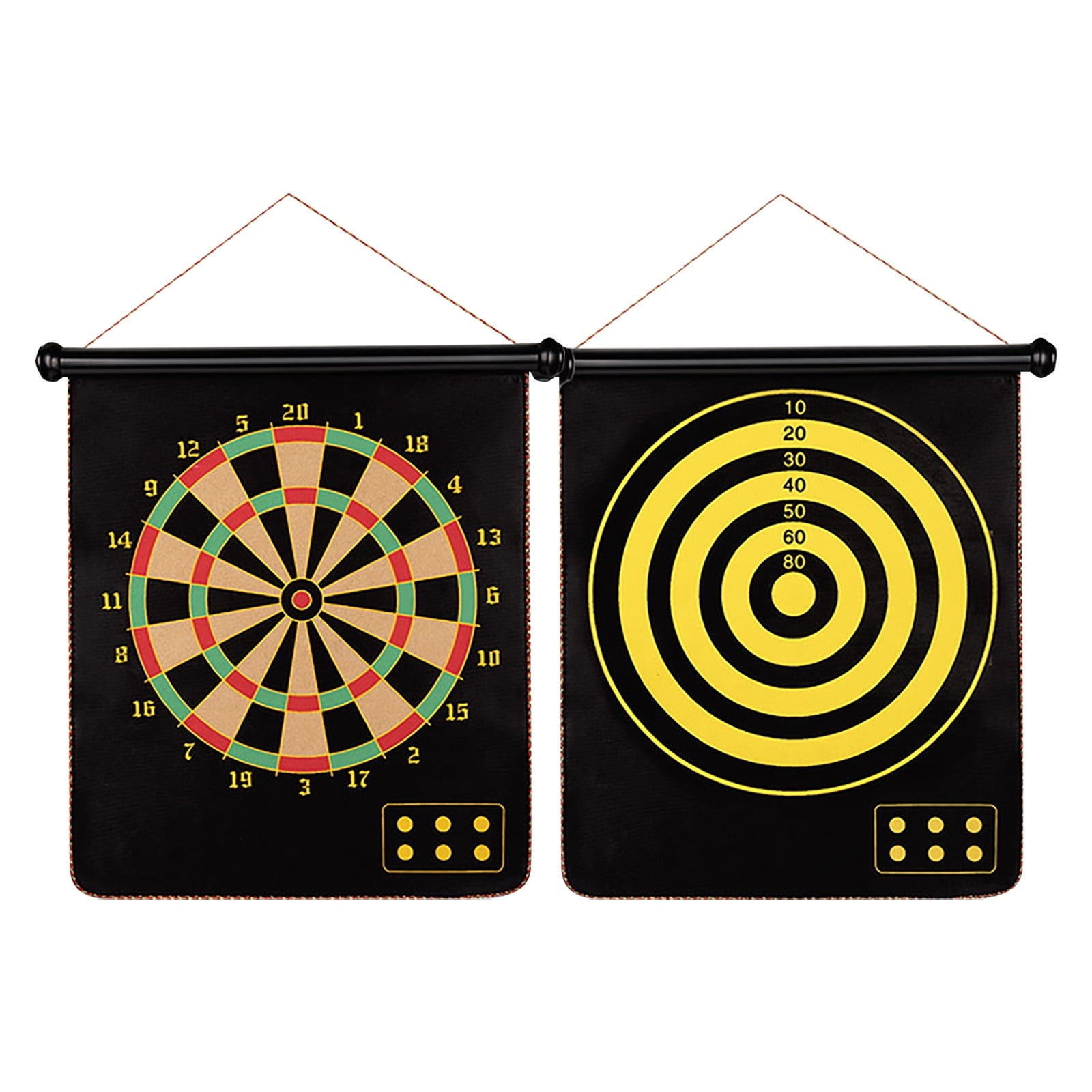 BATURU Magnetic Dart Board & Kids Walkie Talkies Set - Double-Sided Board & 3-Mile Range Walkies