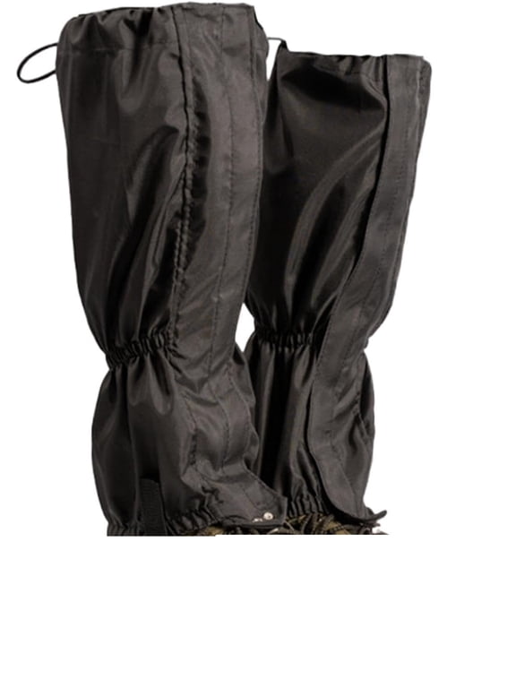 Outdoor Trail Hiking Leg Gaiters, Breathable Waterproof Ankle Guard Shoe Protectors with Adjustable Drawstring, 1 Pair