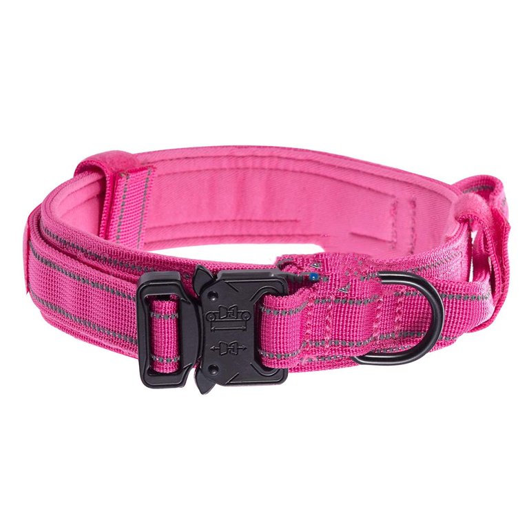 Pink tactical clearance dog collar