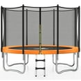 thumbnail image 1 of Outdoor Trampolines 8ft 10ft 12ft 14ft 15ft,Exercise Trampolines with Enclosure Net and Ladder,Recreational Anti-Rust Trampolines for Kids and Adults, 1 of 9