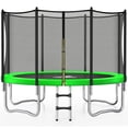 thumbnail image 1 of Outdoor Trampolines 8ft 10ft 12ft 14ft 15ft,Exercise Trampolines with Enclosure Net and Ladder,Recreational Anti-Rust Trampolines for Kids and Adults, 1 of 9