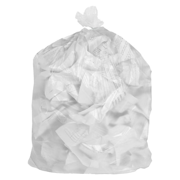 Clear Trash Can Liners, Polyethylene Leakproof Waste Bags, 1000 Count, 24 x 33 in