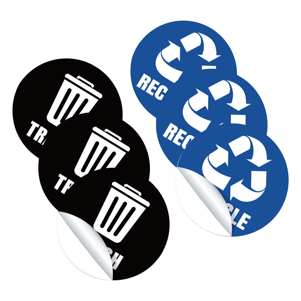 Outdoor Trash Bin Garbage Classification Label Can Sticker Container