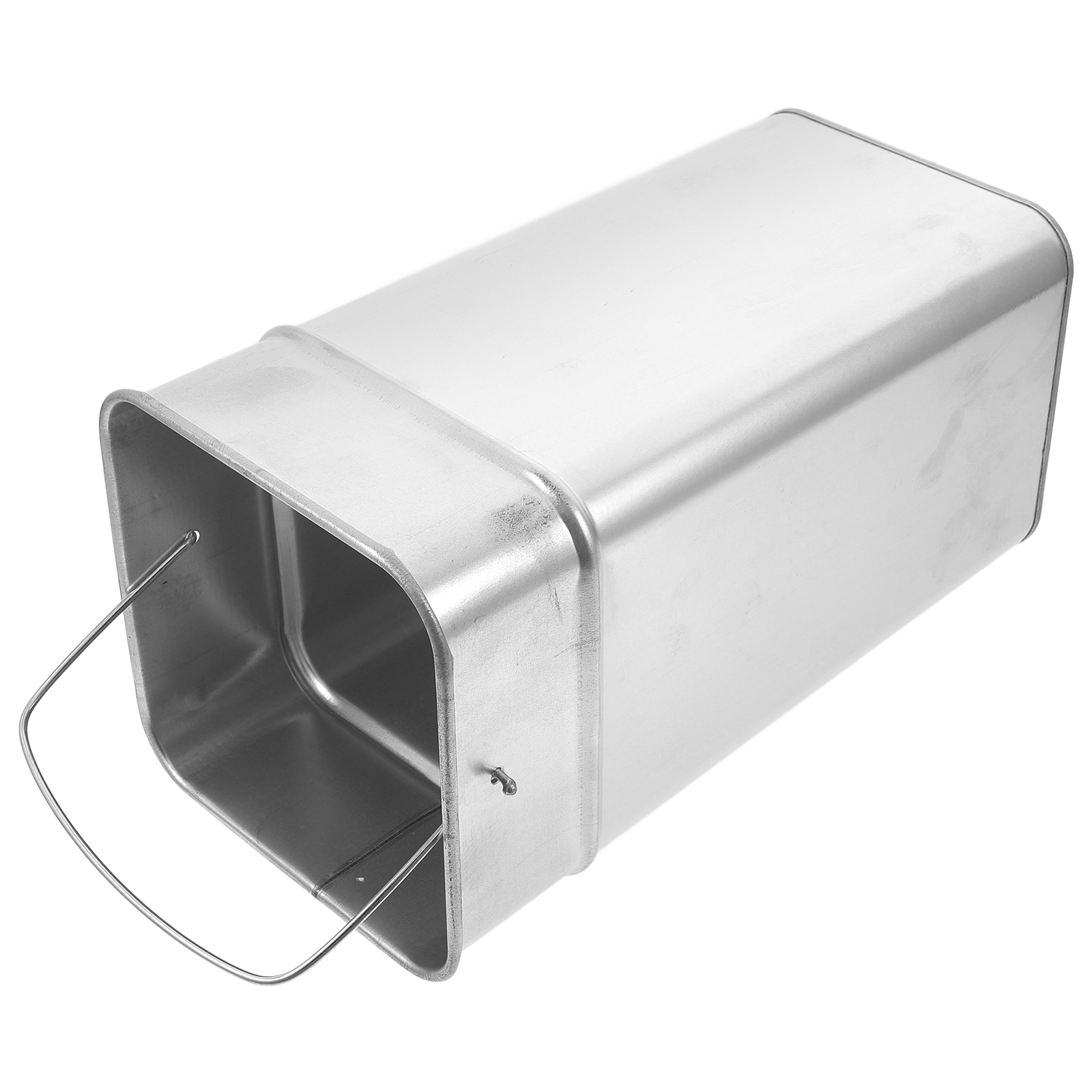 Outdoor Trash Can Bucket Container Multipurpose Metal Garbage Can