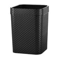 thumbnail image 1 of Plastic Trash Can for Home Use Simple Black Waste Paper Bin Household Storage Basket 7.5, 1 of 8