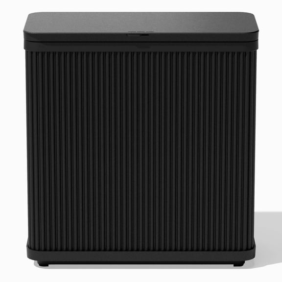 Outdoor Trash Can with Lid All-Weather Waste Bin for Patio, Pool, BBQs & Parties | Bag System up to 30 Gallons | Modern Design
