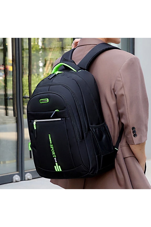 Outdoor Travel Backpack, Large Capacity Nylon Backpack for School, Work, and Daily Use, Fashionable, Ergonomic Design, Comfortable and Durable for Commuting and Travel