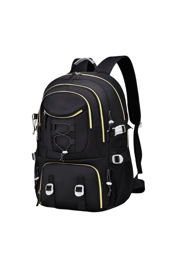 Outdoor Travel Double Shoulder Backpack, Large Capacity, High-End Luggage Backpack, Suitable for Hiking and Trekking, Nylon Fabric, Ergonomic Back Support, Detachable Inner Bag, Water-Resistant