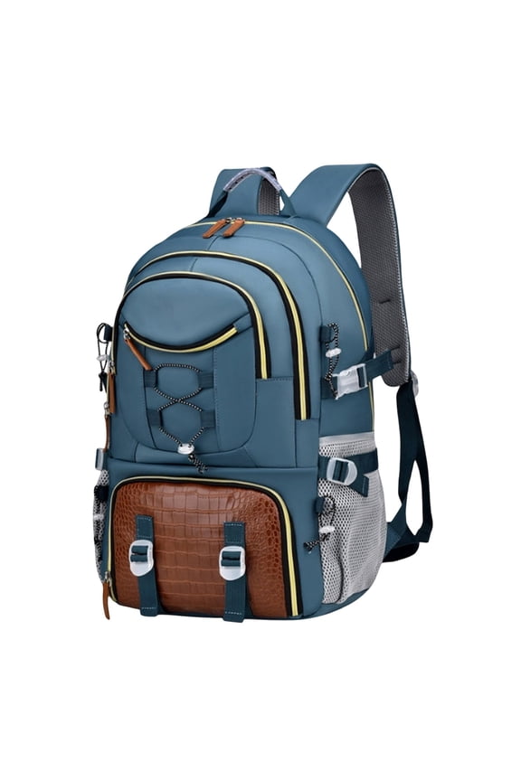 Outdoor Travel Double Shoulder Backpack, Large Capacity, High-End Luggage Backpack, Suitable for Hiking and Trekking, Nylon Fabric, Ergonomic Back Support, Detachable Inner Bag, Water-Resistant