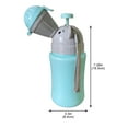 thumbnail image 1 of Outdoor Travel Urinal Car Toilet Mobile Toilet Children'S Urinal Urine Collector Blue Men'S, Portable Baby Child Potty Urinal Emergency Toilet for Camping Car Travel and Kid, 1 of 2