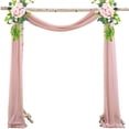 thumbnail image 1 of Outdoor Tulle Curtain Wedding Arch Hanging Drape Fabric Gauze Curtain Photo Photography For Wedding Decoration (2ft X 18ft), 1 of 9