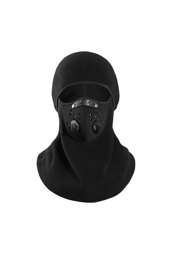 Outdoor Turban Neck Windproof Mask with Heating Fiber for Full Face Cold Protection in Extreme Weather