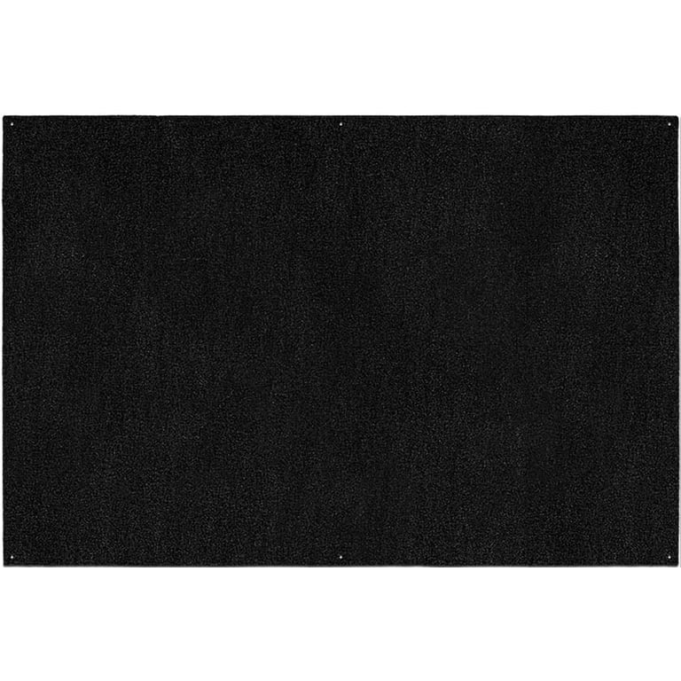 House Home & More Outdoor Turf Rug, Black, 10' x 15', Easy to