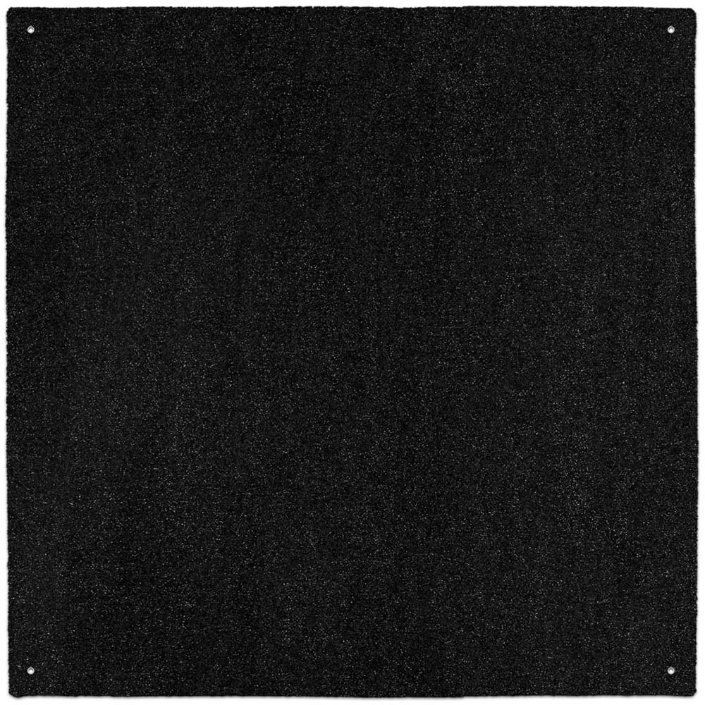 Outdoor Turf Rug - Black - 6' x 6' - Several Other Sizes to Choose From
