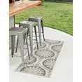 thumbnail image 1 of Outdoor Turgh Collection Area Rug Gray - 2'2"x6', 1 of 5