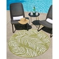 thumbnail image 1 of Outdoor Turgh Collection Area Rug Green - 4' Round, 1 of 5