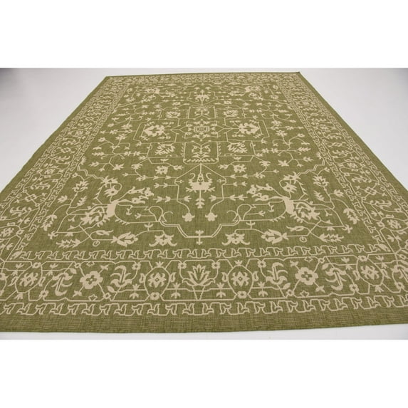 Outdoor Turgh Collection Area Rug Green - 9'x12'